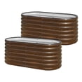 thumbnail image 1 of SnugNiture 2pcs Raised Garden Bed,4x2x2ft Galvanized Metal Planter Box Outdoor Planter for Backyard Vegetable and Plant Growing, 1 of 9
