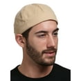 thumbnail image 1 of SnugZero - Brimless Adjustable Docker Hat Beanie | Retro Cotton No Visor Cap Men and Women, Cream, 1 of 3