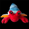 thumbnail image 1 of Snugarooz Hermie The Crab Plush Dog Toy 8in., 1 of 2