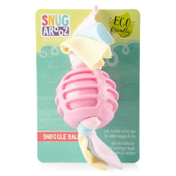 Snugarooz Snuggle Ball Eco TPR Dog Toy Pink 8.5in.