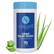 Snugell CPAP Mask Wipes Aloe Vera 70 Count Unscented