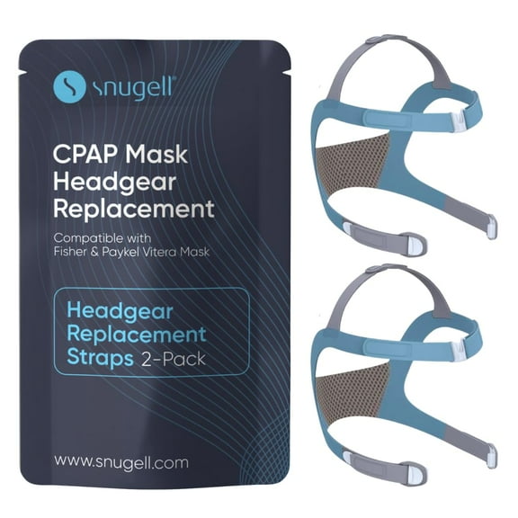 Snugell CPAP Strap Replacement for Vitera Full Face Mask Headgear  (2-Pack) -Elastic Nylon for Comfort, Durability, and Secure Fit  Accessory for Sleep Therapy