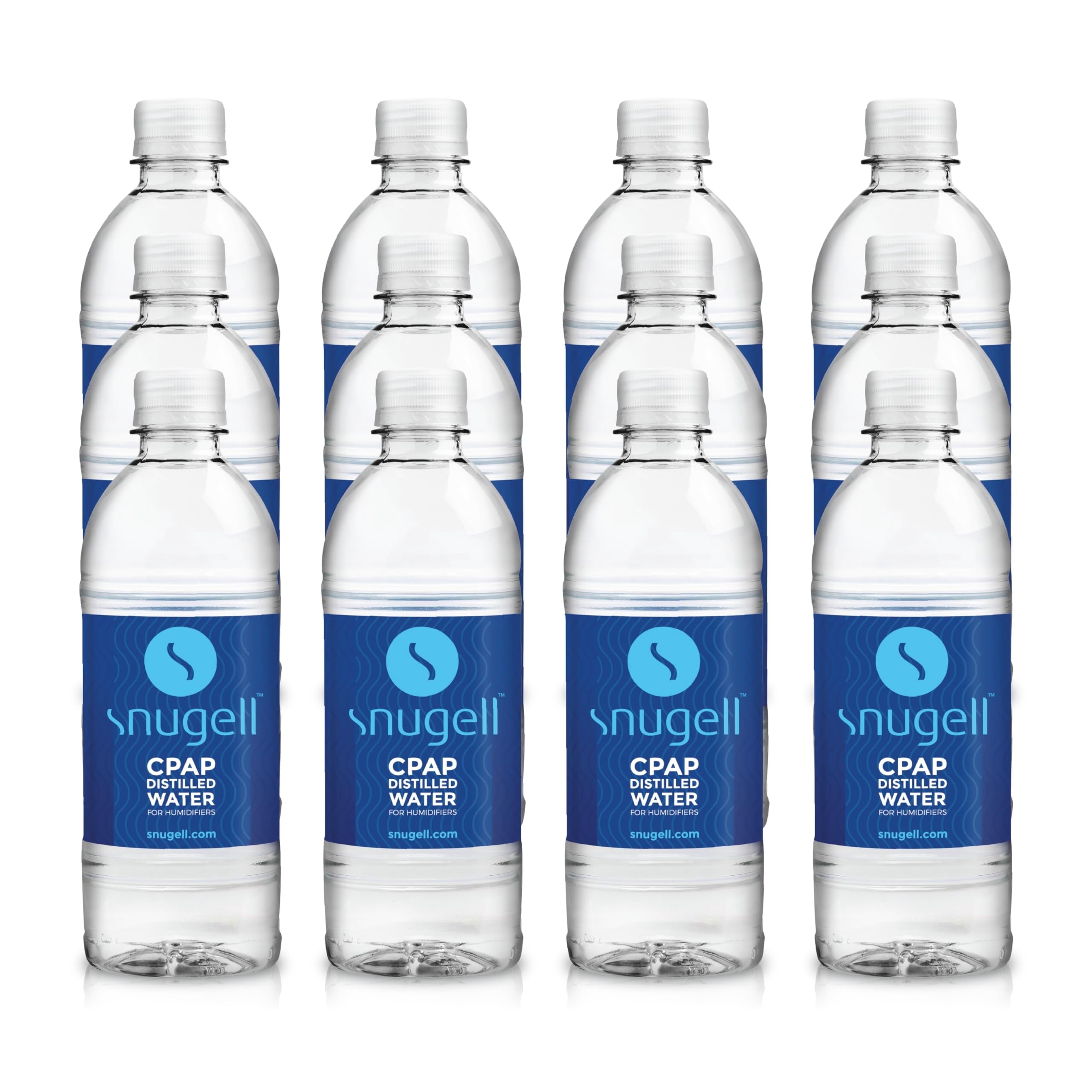 Snugell Distilled Water for CPAP Humidifiers 12 Bottle Pack 16.9 oz ...