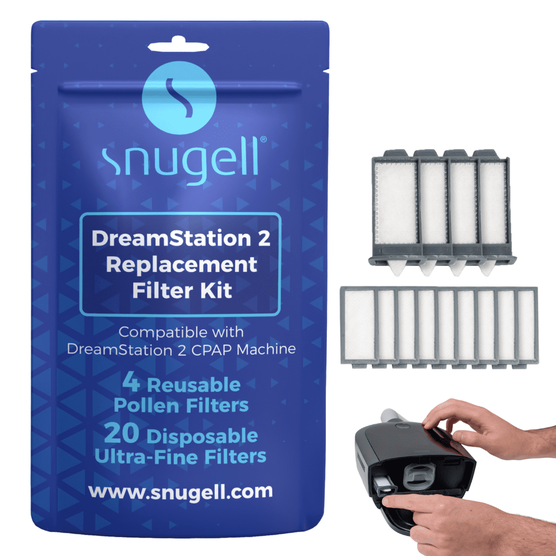 Snugell DreamStation 2 Filter Kit | Includes 4 Reusable Pollen Filters and 20 Disposable Ultra-Fine Filters