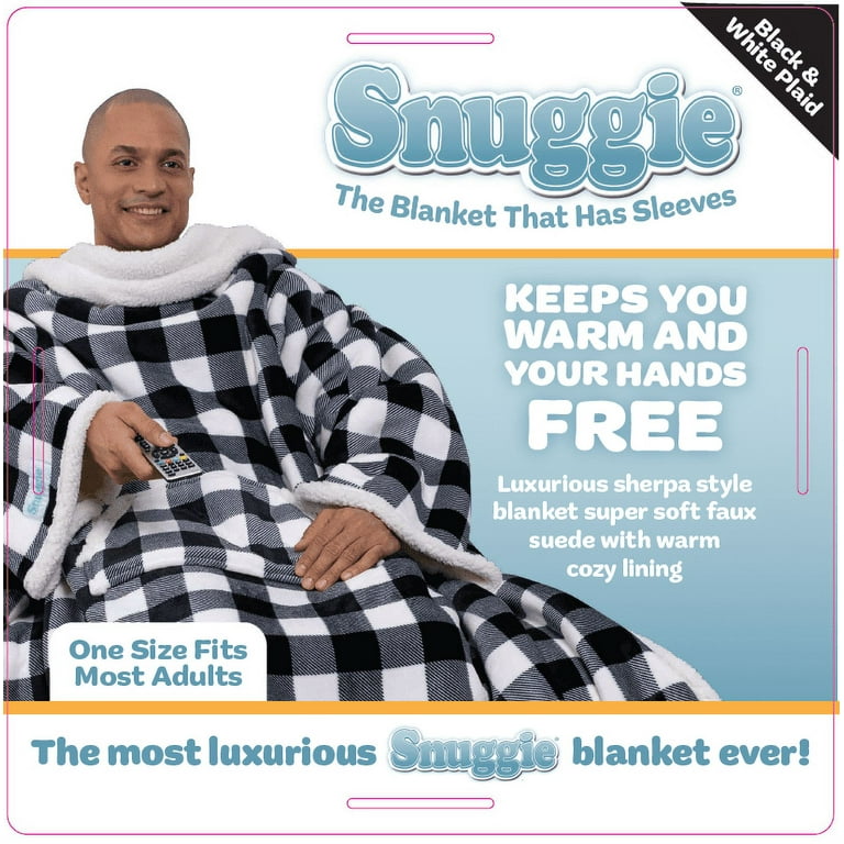 Snuggie soft fleece blanket with sleeves and pockets new arrivals