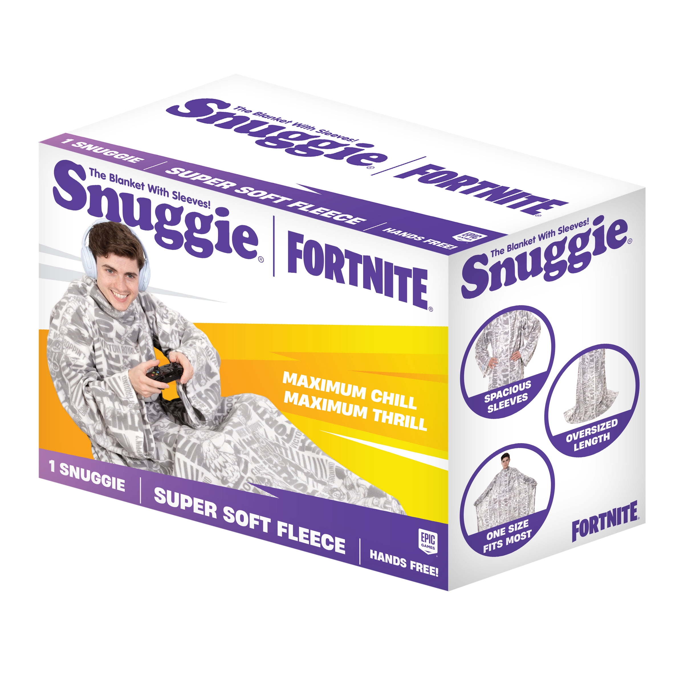 Snuggie The Original Wearable Blanket with Sleeves Fortnite Victory Super Soft Fleece