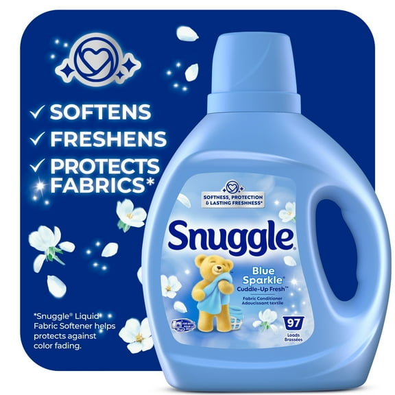 Snuggle Liquid Fabric Softener, Blue Sparkle, 66 oz,  97 Loads