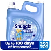 Snuggle Advanced Softness Liquid Fabric Softener, Blue Sparkle, 259 Load, 176 Oz