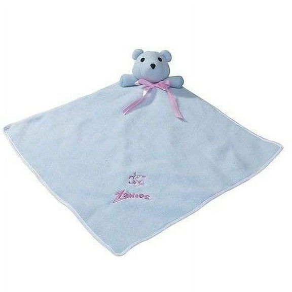 Snuggle Bear Blankets Toys for Dogs - Cute Soft Bear Blanket Dog Toy - Squeaks ! (Baby Blue)