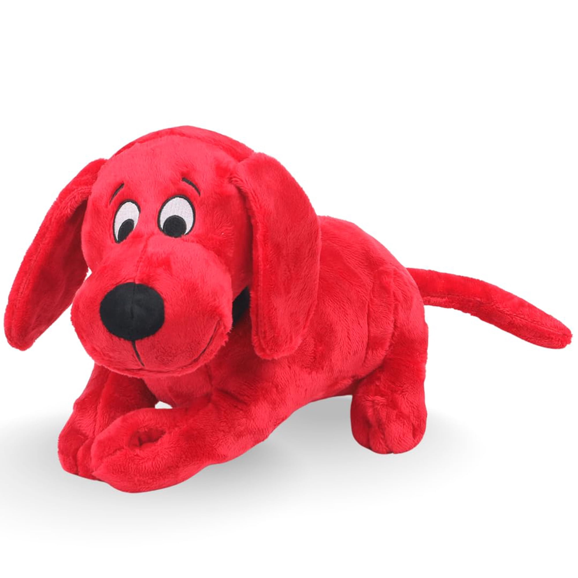 Snuggle Buddy Plush Dog Toy, Interactive Stuffed Animal with Squeaker and Crinkle, Comfort Toy for Anxiety Relief, Durable Soft Chew Toy for Medium to Large Dogs, Bonding Playtime Companion, Red