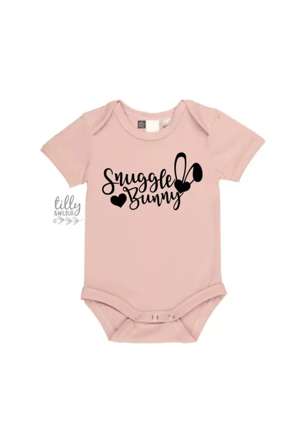 Snuggle Bunny Easter Baby Bodysuit, Bunny Ears Bodysuit, First Easter Baby Cute Baby Onesie, BABY BODYSUIT LAT 4424