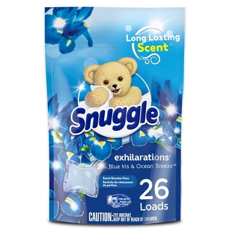 Snuggle Scent Boosters Concentrated Scent Pacs, Blue Iris Bliss, 26 Count