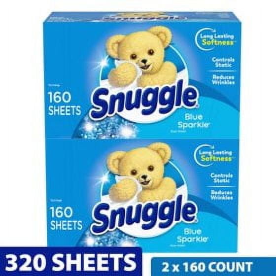 Snuggle Fabric Softener Dryer Sheets, Blue Sparkle 320 count.pack of 2