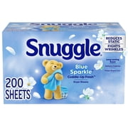 Snuggle Blue Sparkle Cuddle Up Fresh Dryer Sheets, 200 Count