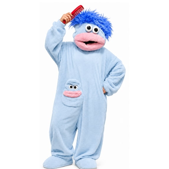 Snuggle Goof Onesie, Big Mouth Monster Onesie, Cozy Home Loungewear Monster Pajamas with Comb