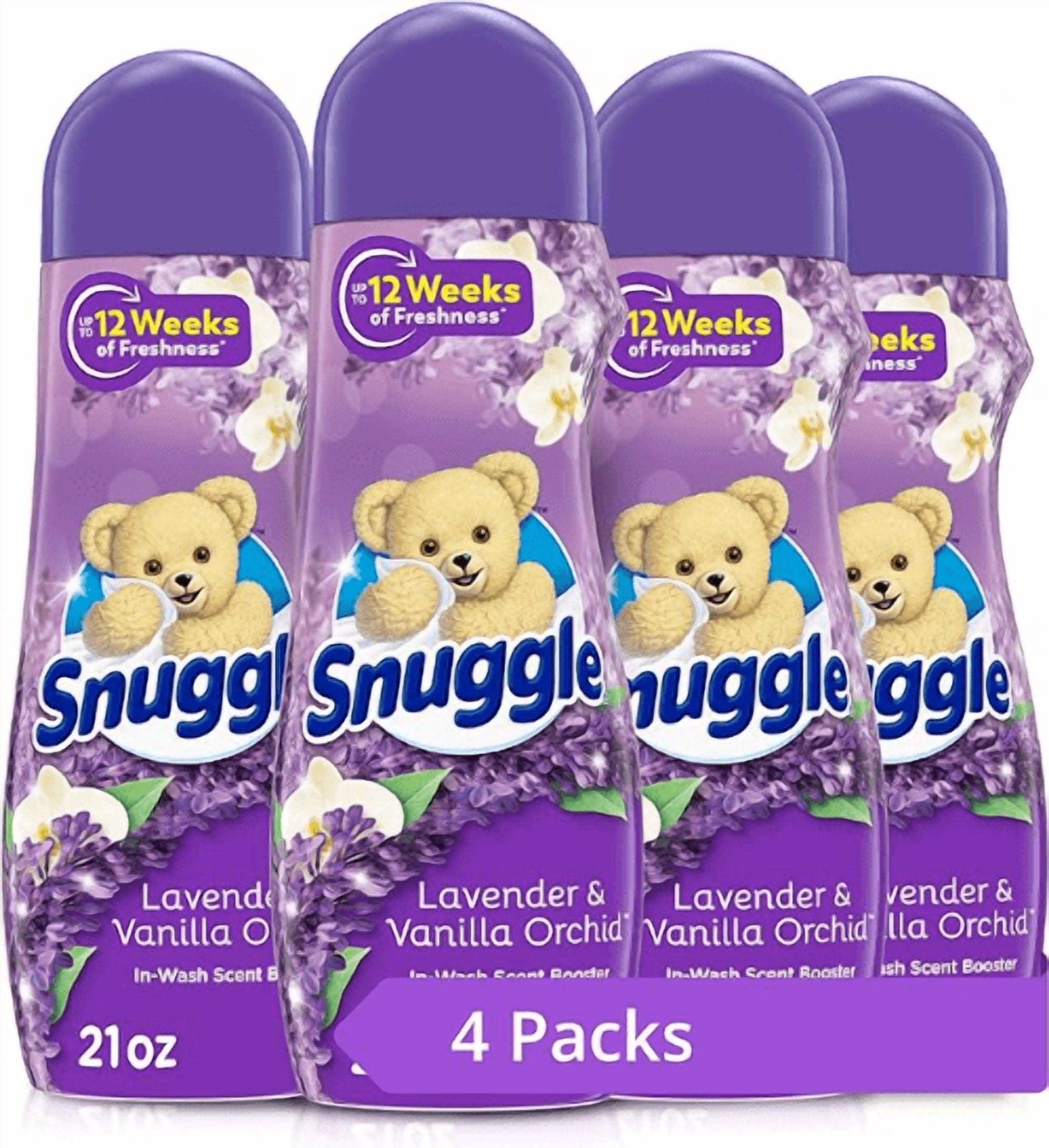 Snuggle In Wash Scent Booster, Lavender, 21 Ounce, (Pack of 4)