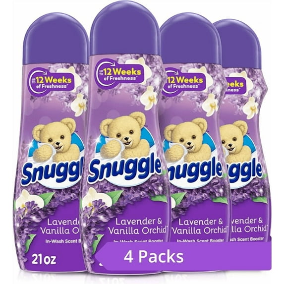 Snuggle In Wash Scent Booster, Lavender, 21 Ounce, (Pack of 4)