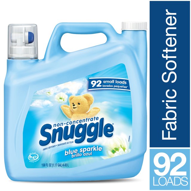 Snuggle Liquid Fabric Softener, Blue Sparkle, 150 Ounce, 61 Loads