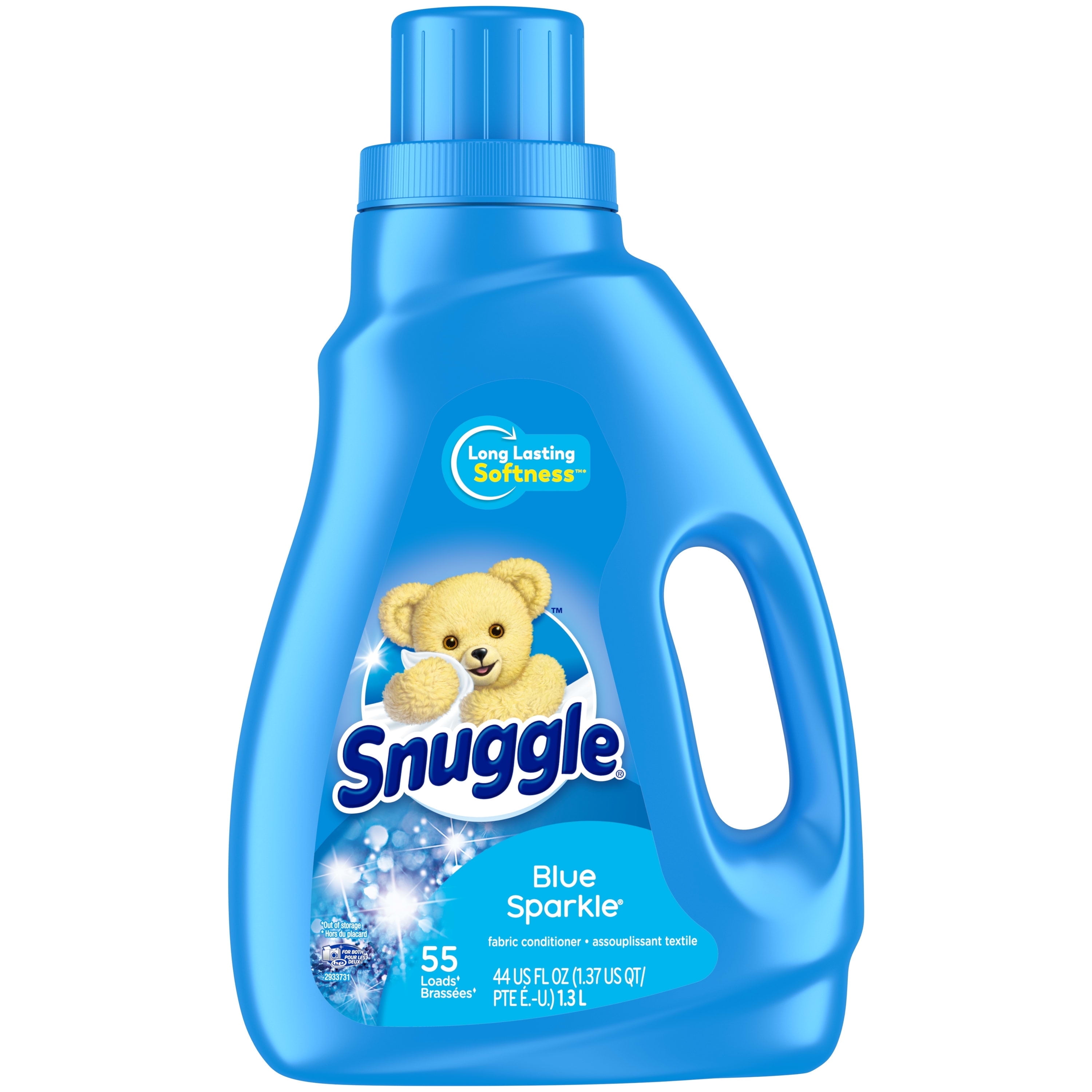 Snuggle Liquid Fabric Softener, Blue Sparkle, 44 Ounce, 55 Snuggle Liquid Fabric Softener, Blue Sparkle, 44 Ounce, 55