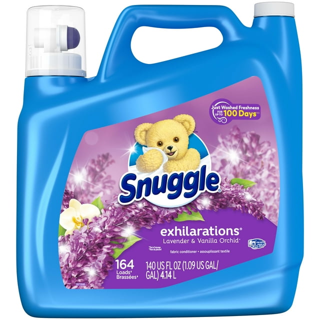 Snuggle Liquid Fabric Softener, Lavender & Vanilla Orchid, 140 Ounce, 164 Loads