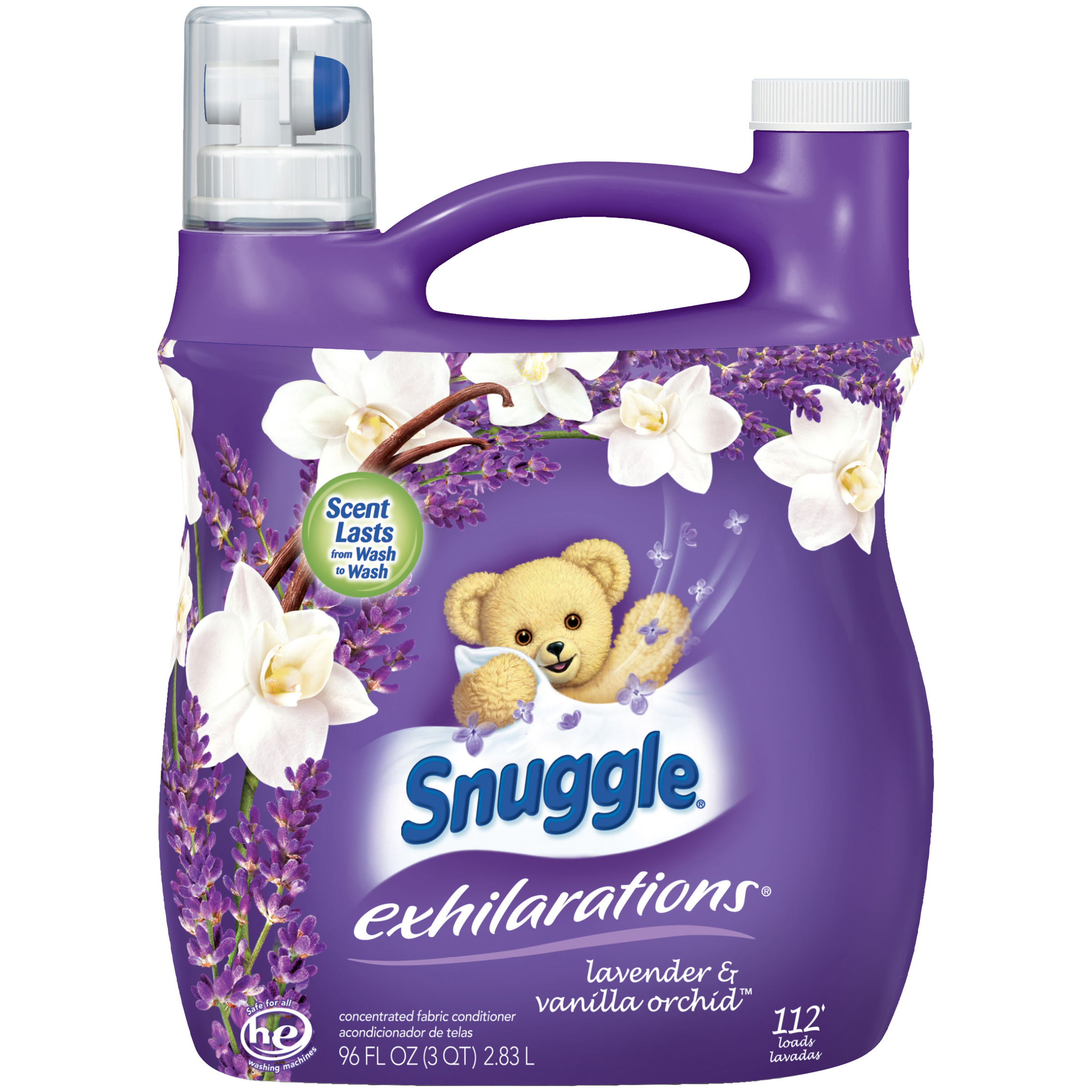 Snuggle Liquid Fabric Softener, Lavender & Vanilla Orchid, 96 Ounce, 112 Loads - image 1 of 5