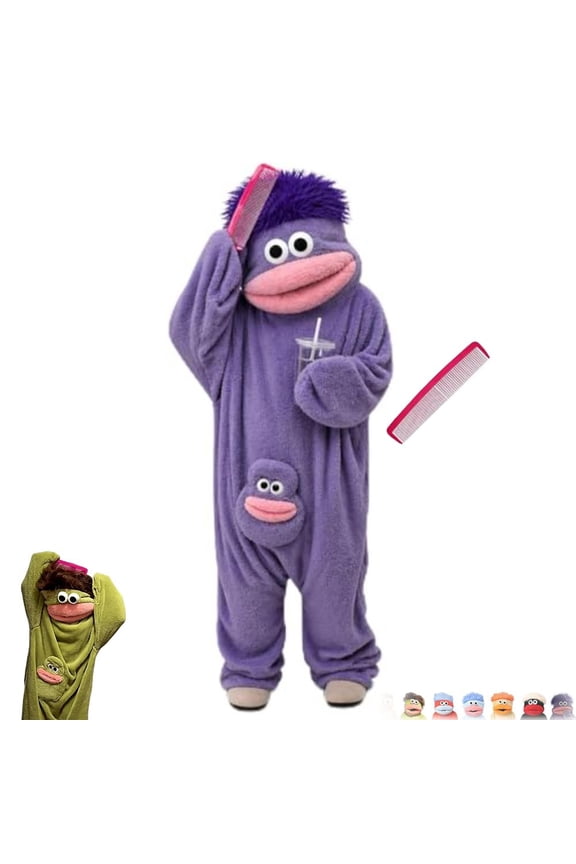 Snuggle Monster Onesie Adult, Ugly Frog Onesie, Funny Pajamas