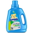 thumbnail image 1 of Snuggle Plus Super Fresh Liquid Fabric Softener with Odor Eliminating Technology, Original, 78.3 Fluid Ounces, 74 Loads, 1 of 12