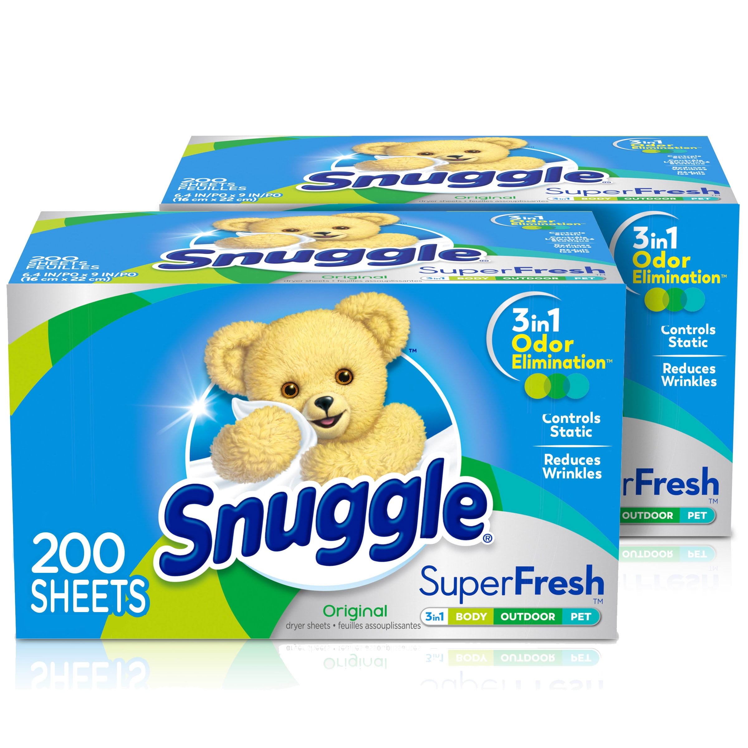 Snuggle Plus SuperFresh Fabric Softener Dryer Sheets with Static