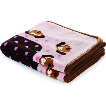Snuggle Puppy Blanket for Pets - Extra Soft and Long Lasting - Pink Pattern