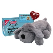 Snuggle Puppy Junior, Heartbeat Puppy Toy for Small Breeds, Smaller Plush Dog Toy with Real-Feel Pulse, Designed for Crate Use and Early Routines - Gray