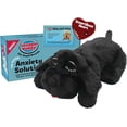 thumbnail image 1 of Snuggle Puppy Original Junior Heartbeat Puppy Toy for Small Breeds, Compact Plush Dog Toy with Real-Feel Pulse for Crate Time and Rest - Black, 1 of 10