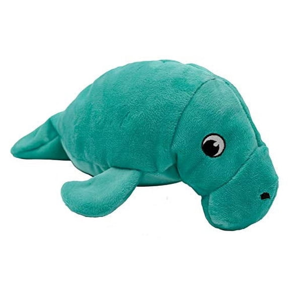 Snuggle Puppy Tender-Tuffs - Large Marine Stuffed Plush Manatee Toy - with Puncture Resistant Squeaker, Great for Big Dogs
