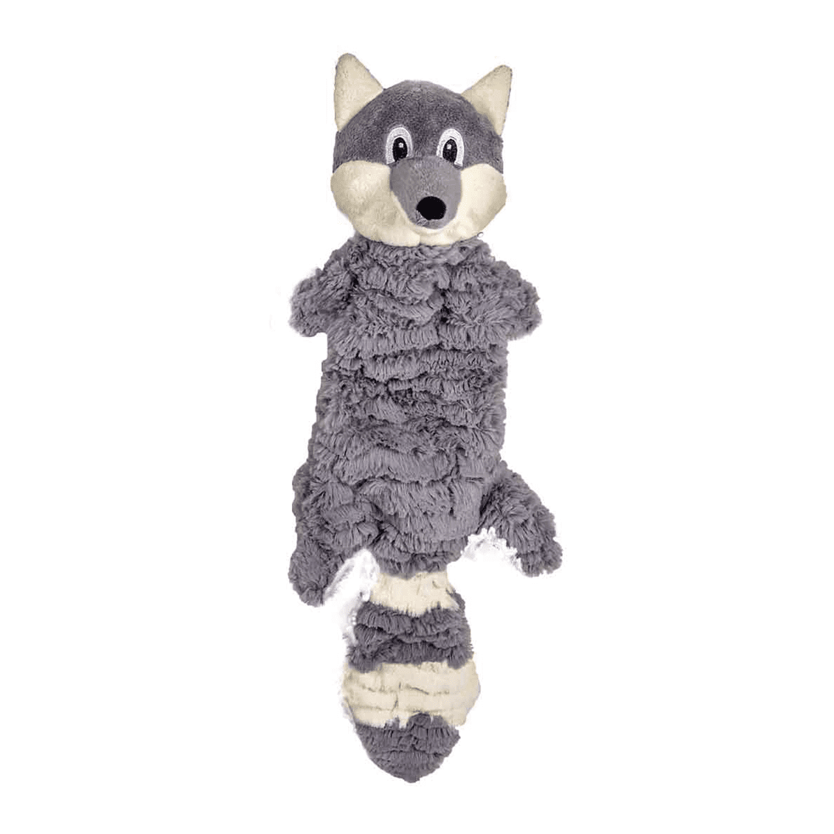 Snuggle Puppy Tender Tuffs Water Bottle Cruncher with Puncture Resistant Squeaker Gray Fox Bottle Cover Dog Toy