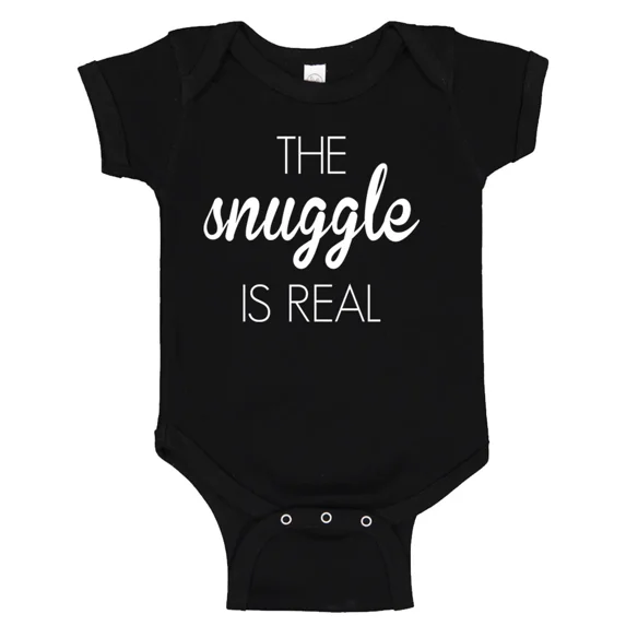 The Snuggle Is Real Baby Shower Gift Clothes Bodysuit Unisex Pregnancy Reveal Cute And Cool Baby Bodysuit, Cute Natural Baby Onesie, Trendy Baby Clothes