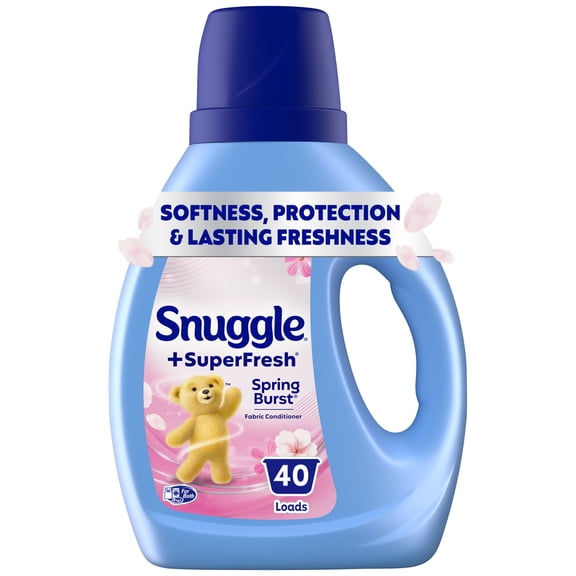 Snuggle SuperFresh Liquid Fabric Softener, Odor Eliminating, Spring Burst, 40 Loads