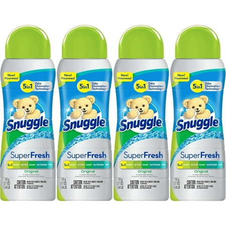 Snuggle Scent Shakes In-Wash Scent Booster Laundry Beads, SuperFresh Original, 27 Ounces (Pack of 4)