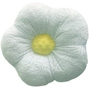 Snuggle Stuffs 13" Minky Flower White Daisy Throw Pillow