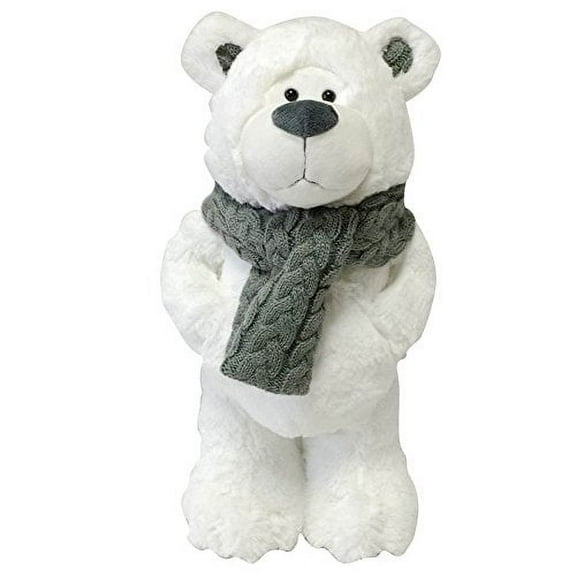 Snuggle Stuffs Plush Winter White Arctic Polar Bear, 15