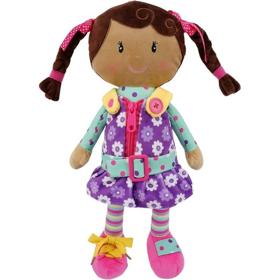 Snuggle Stuffs Sugar Snap Plush Doll, 15 in Polyester