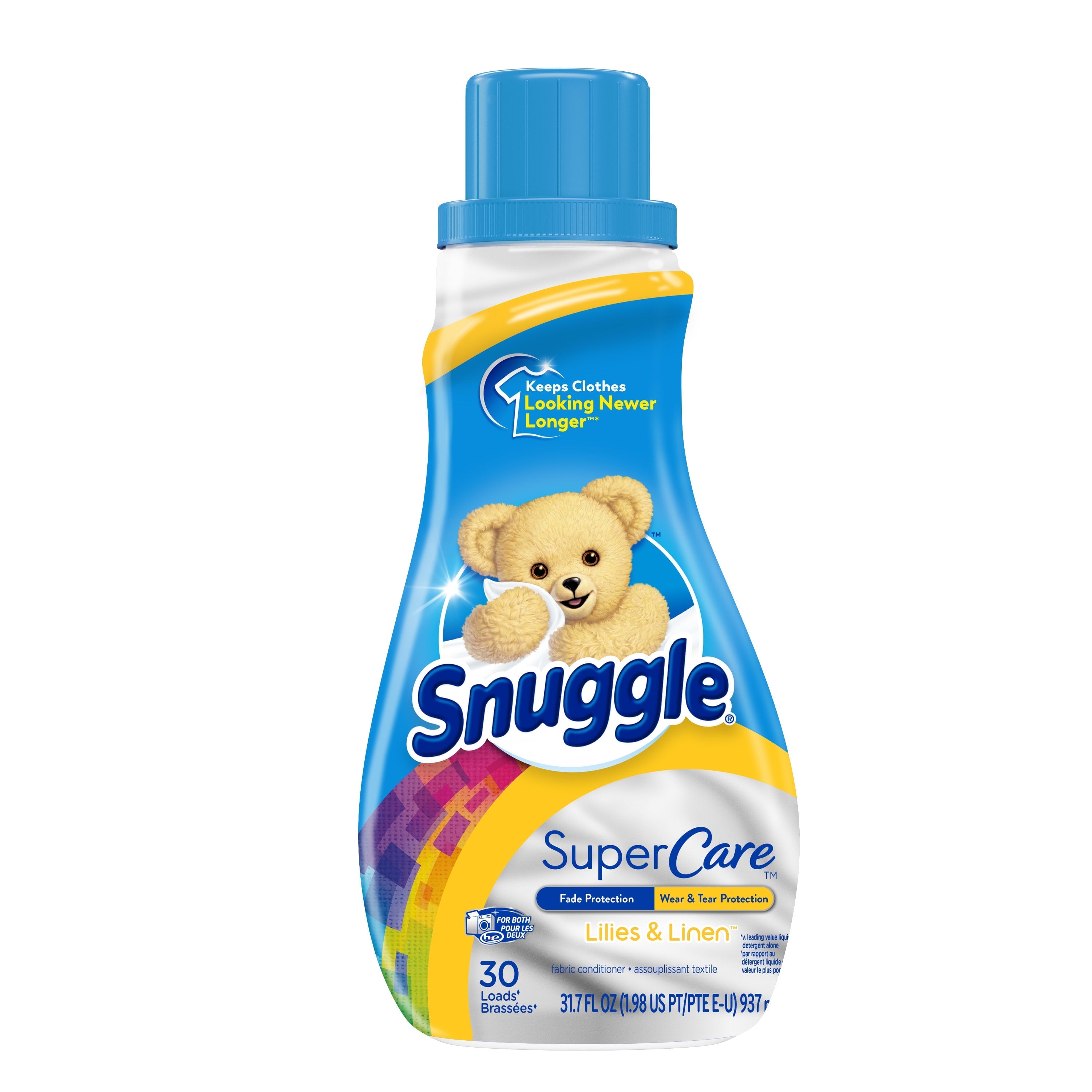 Snuggle SuperCare Liquid Fabric Softener, Lilies and Linen, 31.7 Ounce