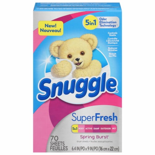 Snuggle SuperFresh Spring Burst Dryer Sheets 70 ct - Pack of 2