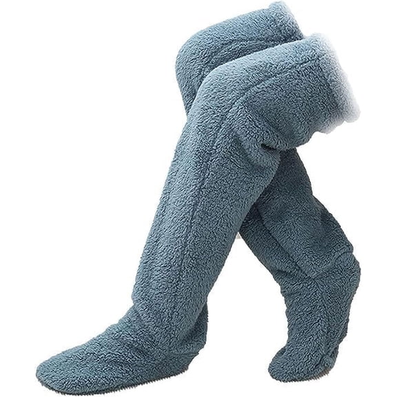 SnugglePaws Sock Slippers, Sock Slippers for Women, Warm Over Knee Fuzzy Socks