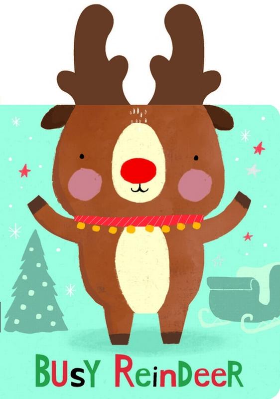 Snuggles Books: Snuggles: Busy Reindeer: Board Books with Plush Ears (Board Book) - image 1 of 1