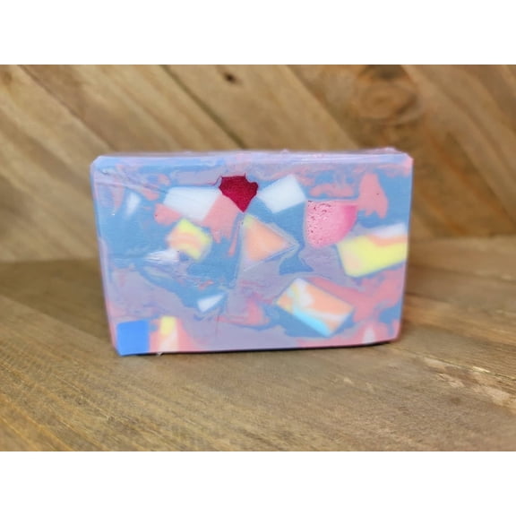 Snuggles Confetti Handcrafted Soap, Goat's Milk Soap Bar Highly Scented