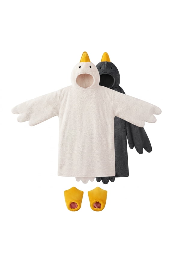 Snuggy Ducks Goose Blanket Hoodie for Adults & Kids, Soft Wearable Duck Blanket for Lounging & Gifts