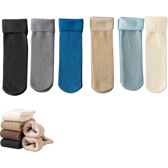 Snugly Velvet Winter Thermal Socks, Snuggly Velvet Winter Thermal Socks, Women'S Thickening