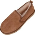 thumbnail image 1 of Snugrugs Mens Luxury Sheepskin Slipper with Light Weight Flexible Sole - Chestnut - US 14, 1 of 7