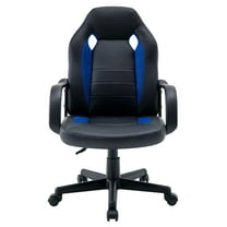 Snugway Ergonomic Gaming Chair - Adjustable Swivel Computer Desk Chair with PU Leather,Blue