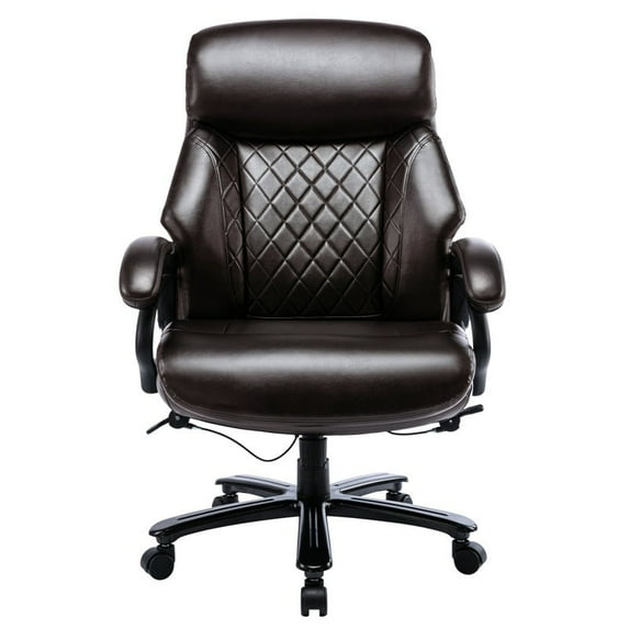 Snugway High Back Big & Tall 400lb Ergonomic Executive Office Chair DiamondBrown