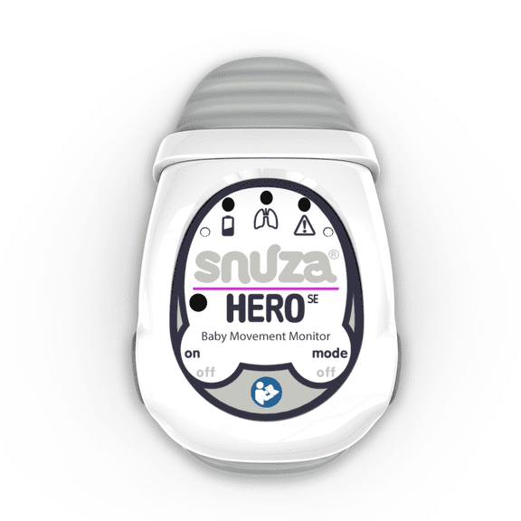 Snuza Hero Baby Movement Monitor with Patented Sensor Technology for Reliable Movement Monitoring and Alerts. No WiFi, Cords, or Sensor Pads, Portable and Easy to Set Up and Use.